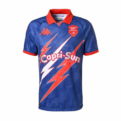 Kappa Stade Français Paris Kombat Away Shirt 24/25 Blauw Heren