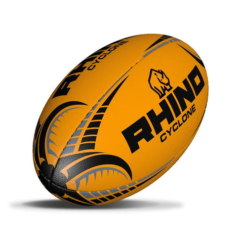 Rhino Cyclone Rugbybal Fluor Oranje Maat 3