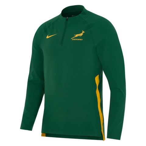 Nike Springboks Heren 1/4 Zip Trainingstop Gorge Green