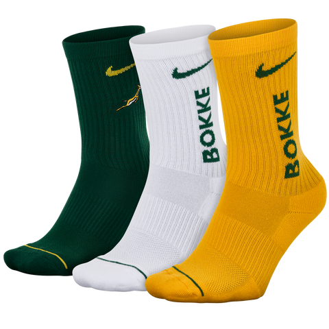 Nike Springboks Unisex Everyday Cushion Sokken 3-Pack