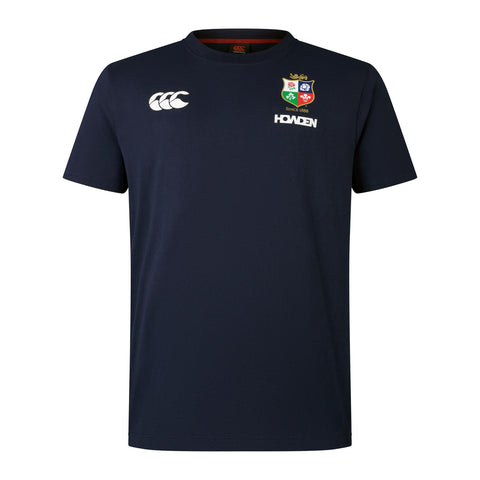 Canterbury British & Irish Lions Heren Katoenen T-shirt Donkerblauw