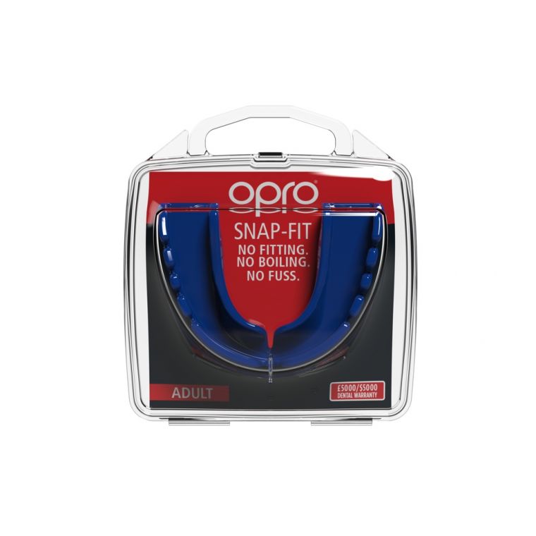 Opro Snap-Fit Mouthguard Senior Blauw