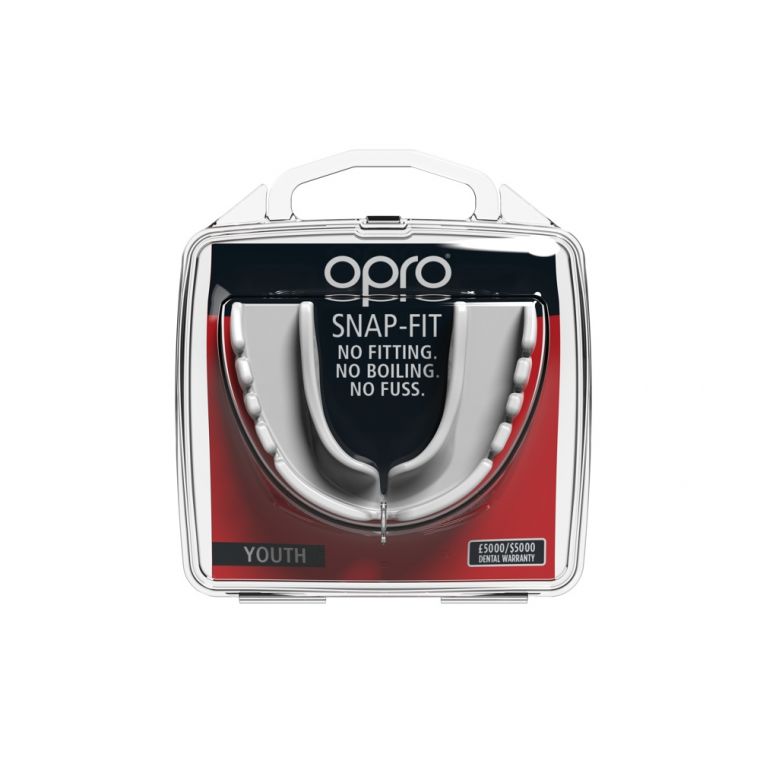 Opro Snap-Fit Mouthguard Junior White