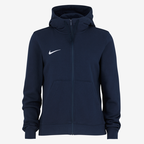 Nike Team Club Full Zip Hoodie Ft Dames Navy