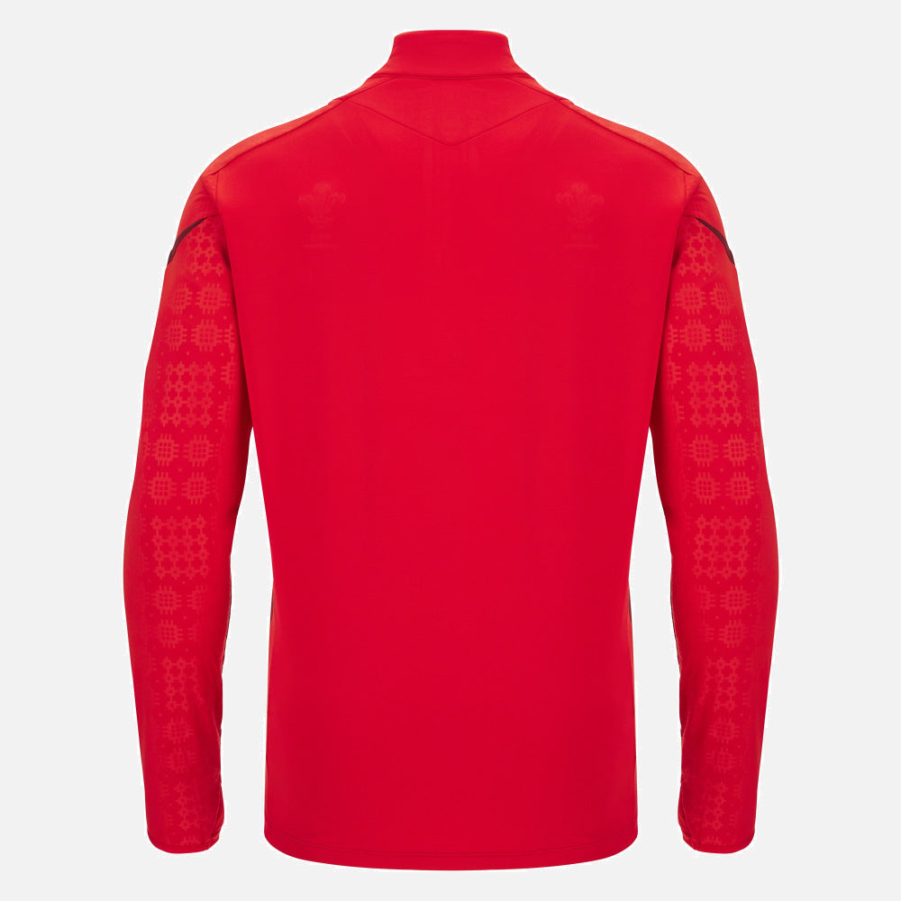 Macron Rugby Wales 2025/26 Training 1/4 Zip Top Heren