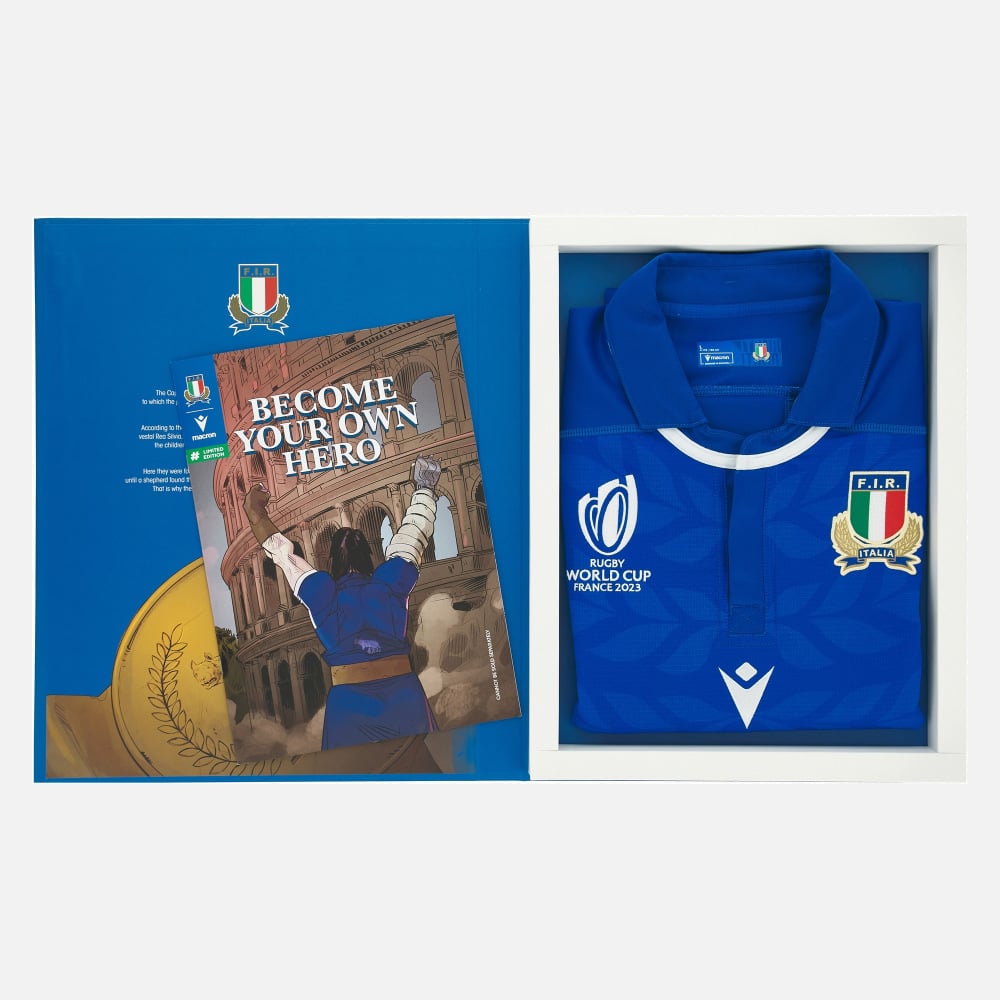 Rugby World Cup 2023 Italië Rugby Thuisshirt Speciale Editie