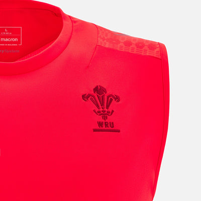Macron Rugby Wales 2025/26 Rood Training Singlet Heren