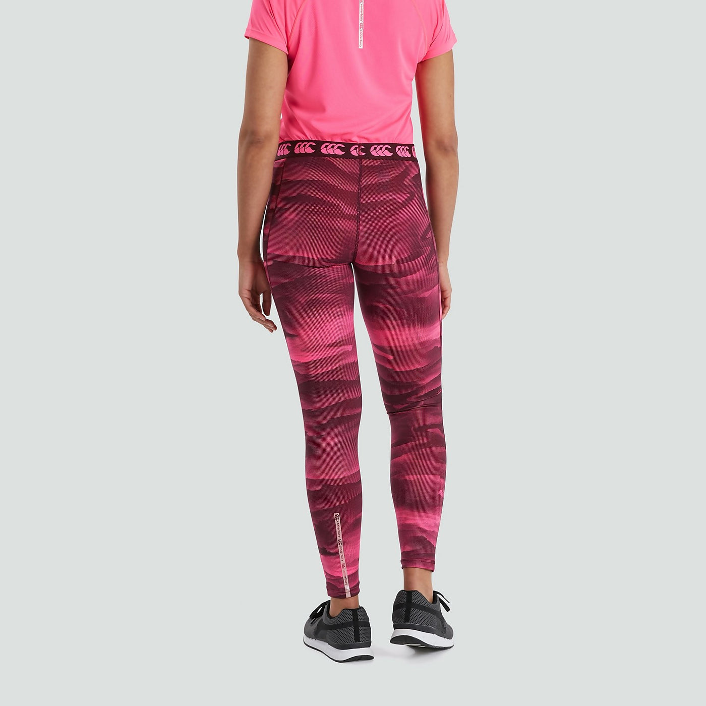 Women's VapoDri Printed FL Leggings Pink