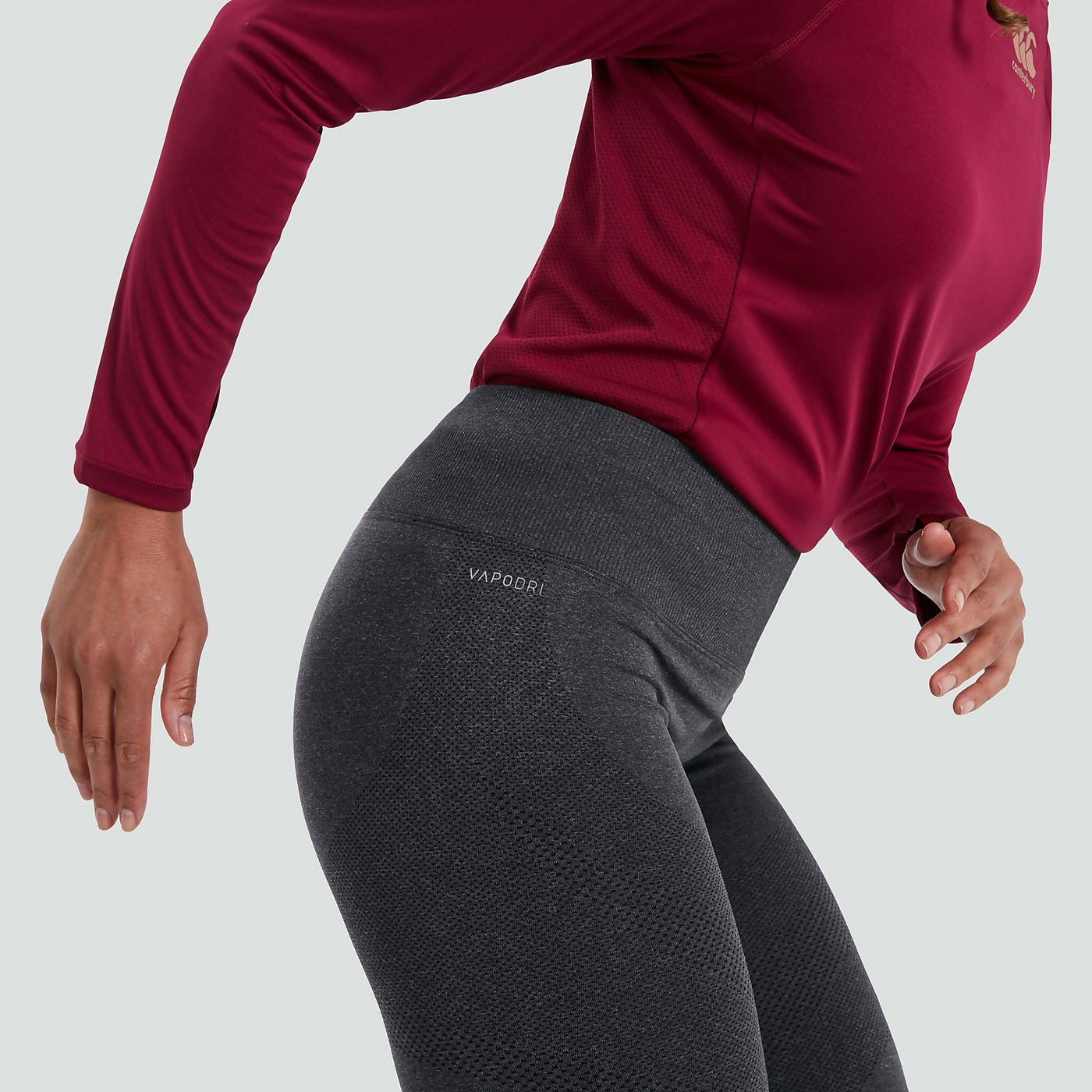 Women's Seamless Leggings Blackened/Marl Canterbury