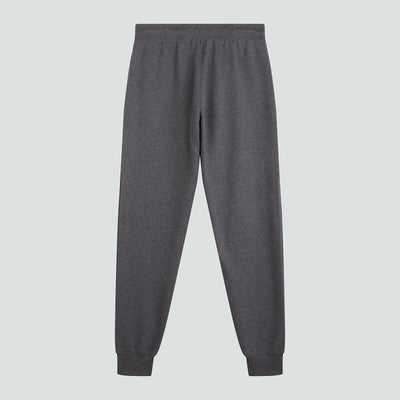 Tapered Fleece Cuffpant Donkergrijs