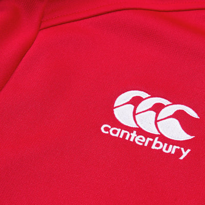 Canterbury Club 1/4 Zipper Mid Layer Training Top Red Men