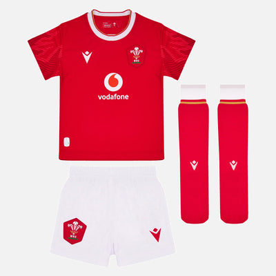 Macron Wales Rugby Replica Thuistenue Kids