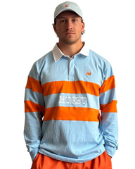 Rugby Culture Polo Sky Blue Orange