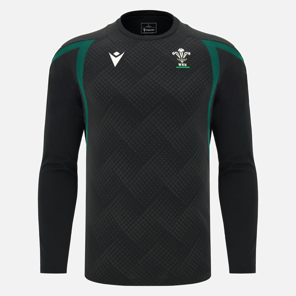 Macron Wales Rugby 2026/27 Trainingsshirt Lange Mouwen Heren