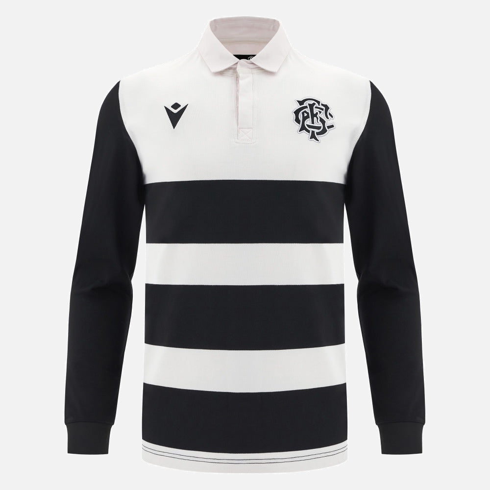 Macron Barbarians 2024/25 Katoenen Lange Mouwen Shirt Heren