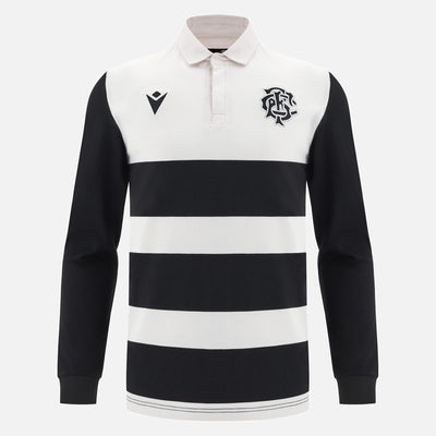 Macron Barbarians 2024/25 Katoenen Lange Mouwen Shirt Heren