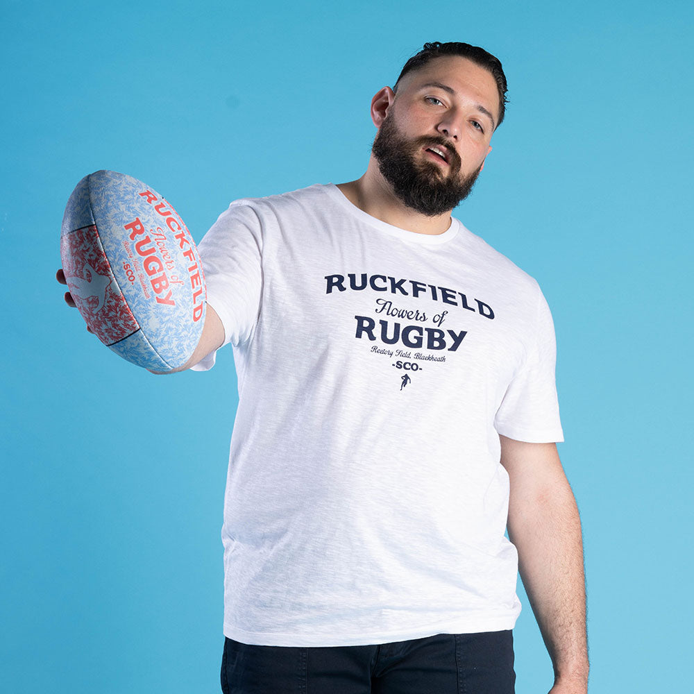 T-Shirt Ruckfield Flowers of Rugby Wit