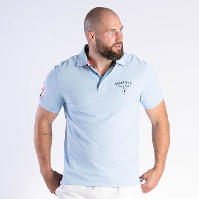 Tropical Rugby Ruckfield Lichtblauwe Piqué Polo