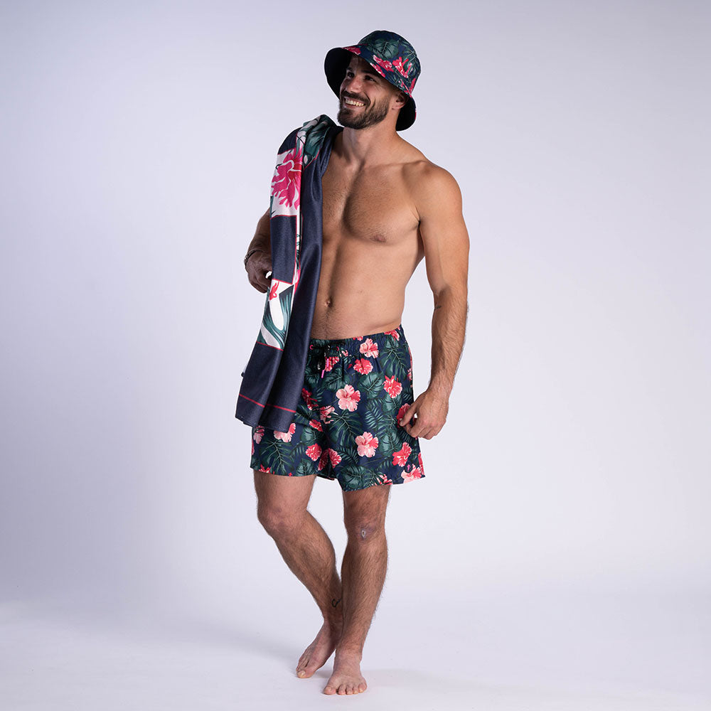 Ruckfield Tropical Rugby Navy Blue Boardshorts