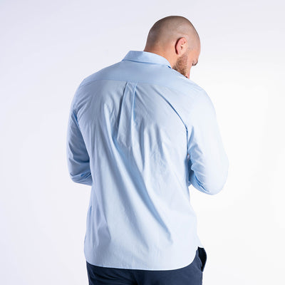Ruckfield Elegance Light Blue Plain Shirt with Long Sleeves