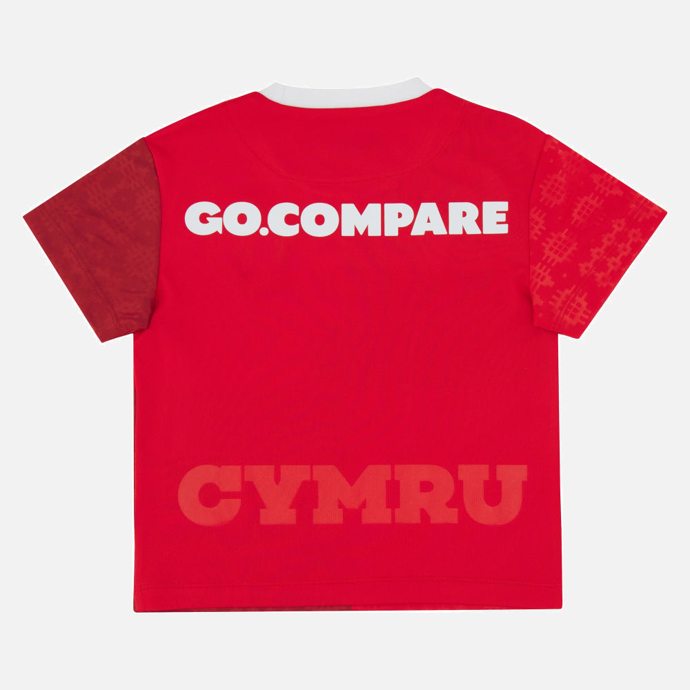 Macron Wales Replica Rugby Thuisshirt Baby 2025/26