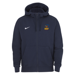 RC The Wasps Nike Heren Team Club Full Zip Hoodie Ft Navy
