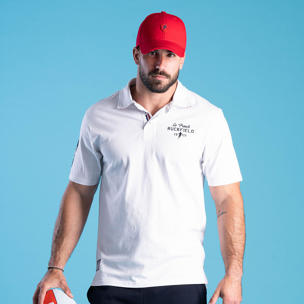 Ruckfield French Rugby Club White Short Sleeve Polo
