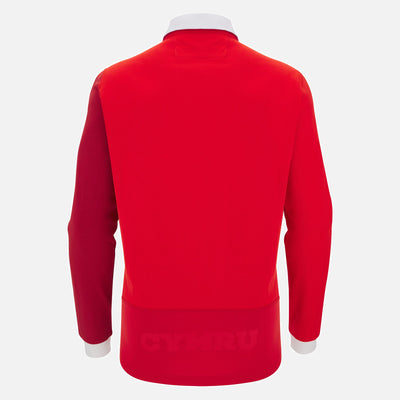 Macron Wales Rugby Thuisshirt Lange Mouwen Katoen