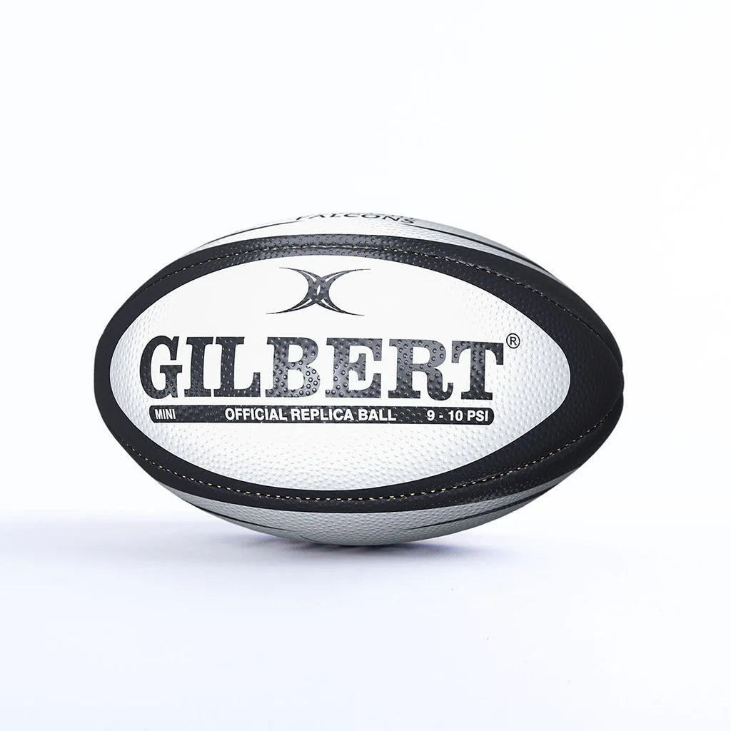 Gilbert Newcastle Falcons Replica Rugbybal Mini