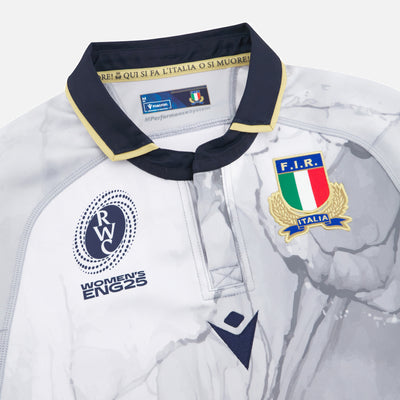 Macron WRWC 2025 Italië Rugby Dames Uitshirt Slim Fit