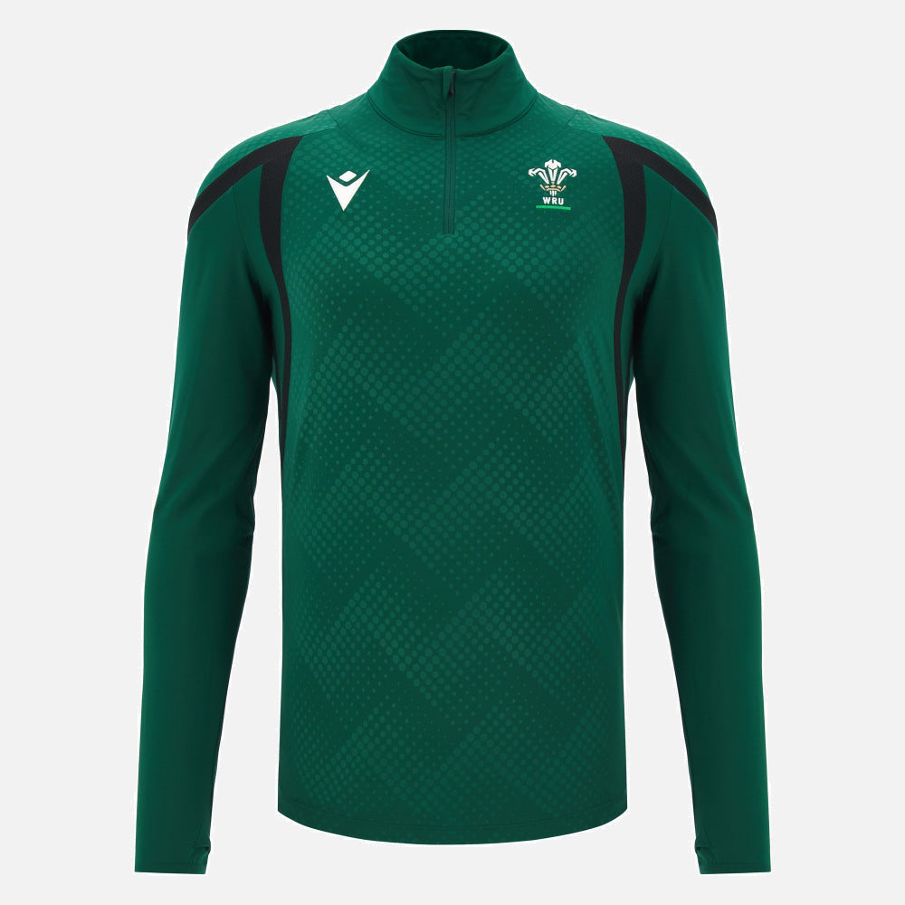 Macron Wales Rugby 2026/27 1/4 Zip Trainingstop Heren