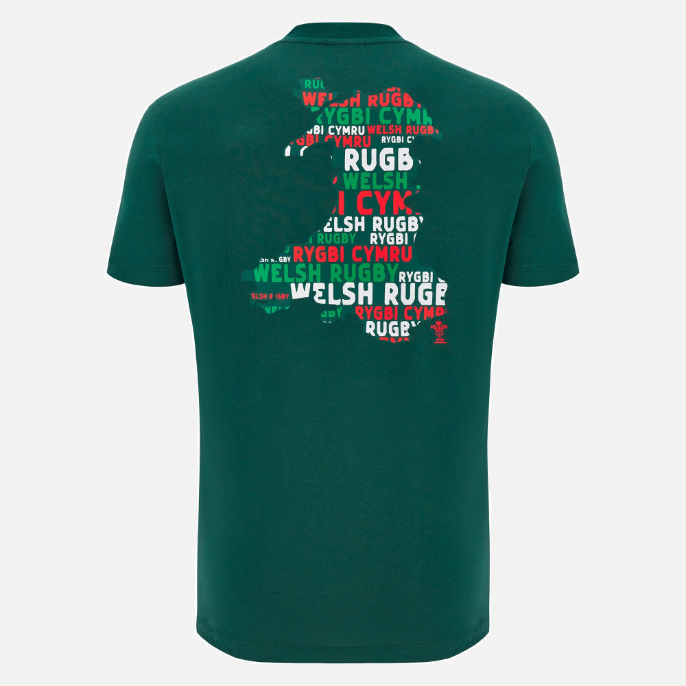 Macron Rugby Wales 2025/26 Fan T-shirt Heren