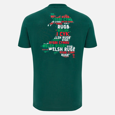 Macron Rugby Wales 2025/26 Fan T-shirt Heren