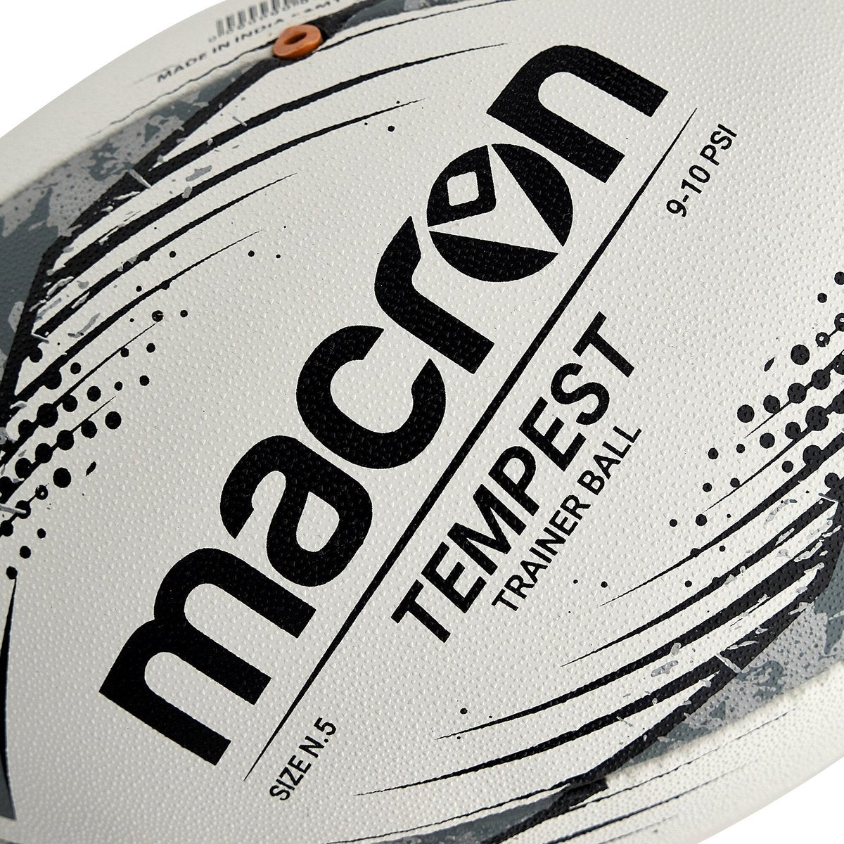 Macron Tempest N.5 Rugby Training Ball Black