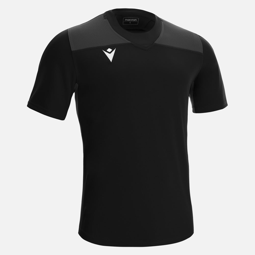 Macron Peridot Rugby Shirt Zwart Junior