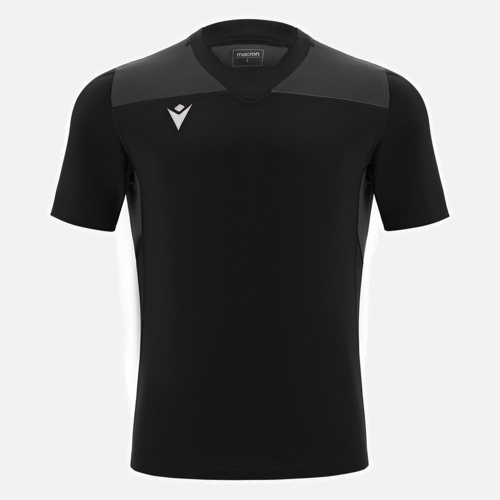 Macron Peridot Rugby Shirt Zwart Senior