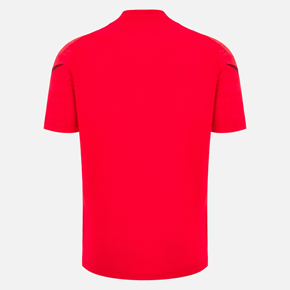 Macron Rugby Wales 2025/26 Rood Training T-shirt Heren