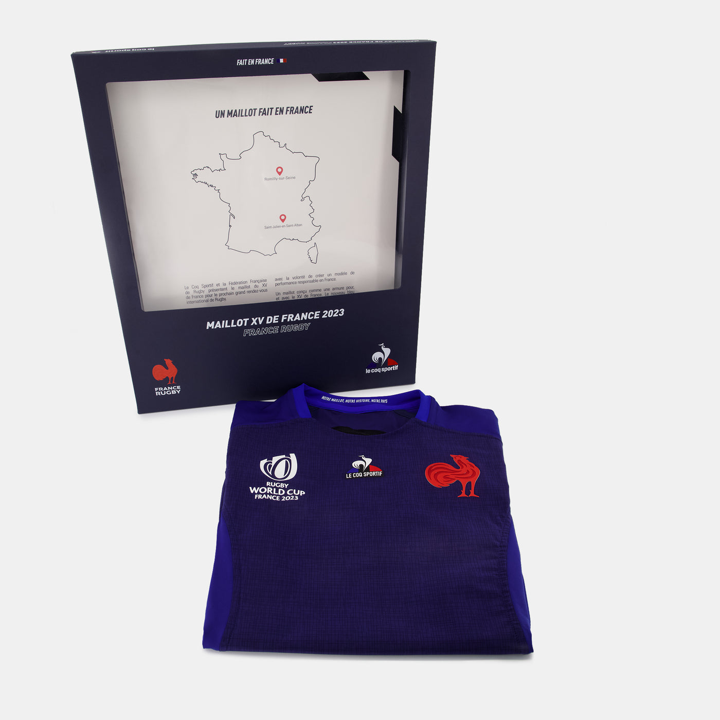 Verzamelbox Rugbyshirt Frankrijk Wereldbeker Rugby 2023 - Le Coq Sportif - Beperkte Editie
