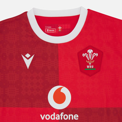 Macron Wales Replica Rugby Thuisshirt Kids 2025/26