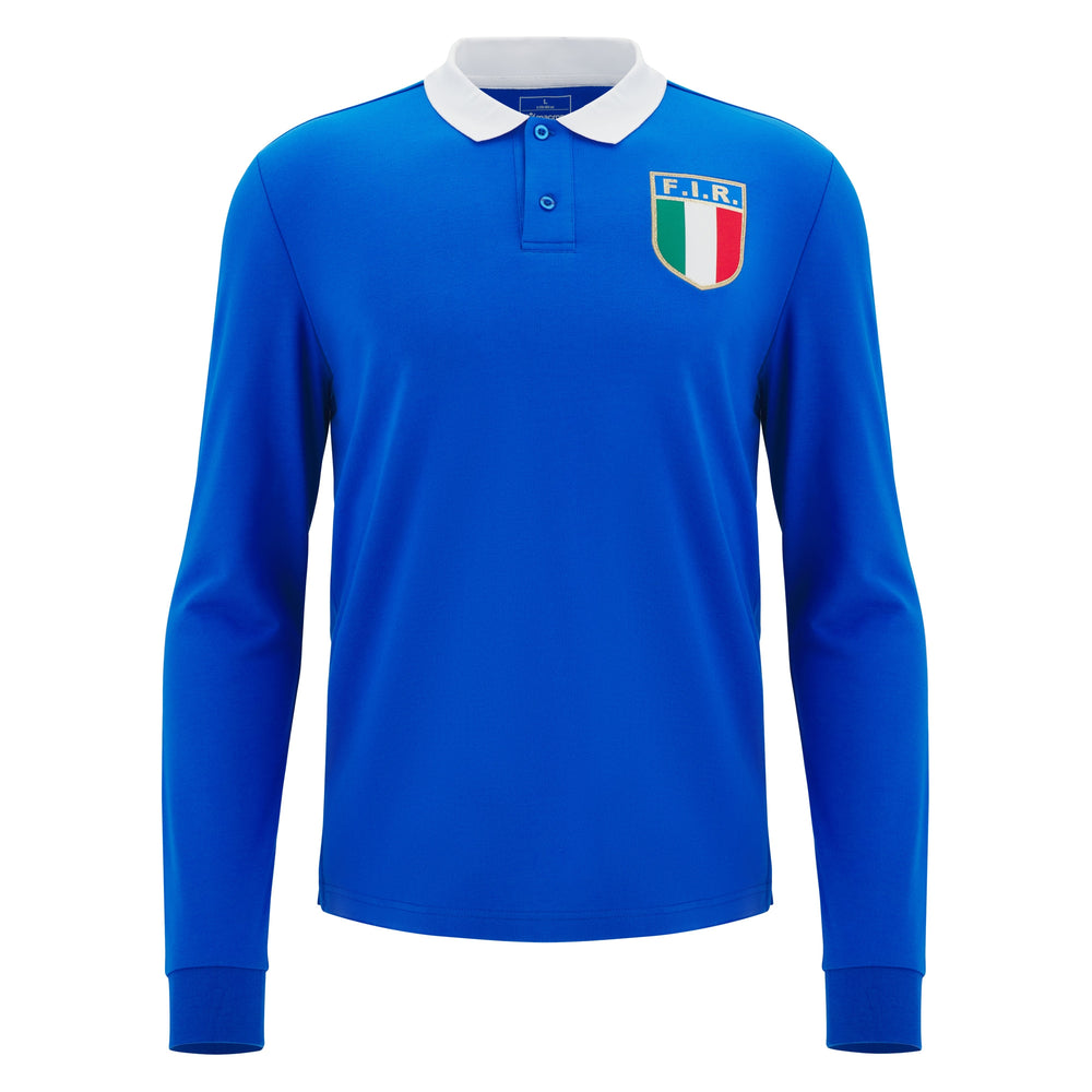 Italië Rugby Fan Line Lange Mouwen Shirt 2025/26 Senior