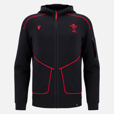Macron Rugby Wales 2025/26 Athleisure Tech Hoodie Heren