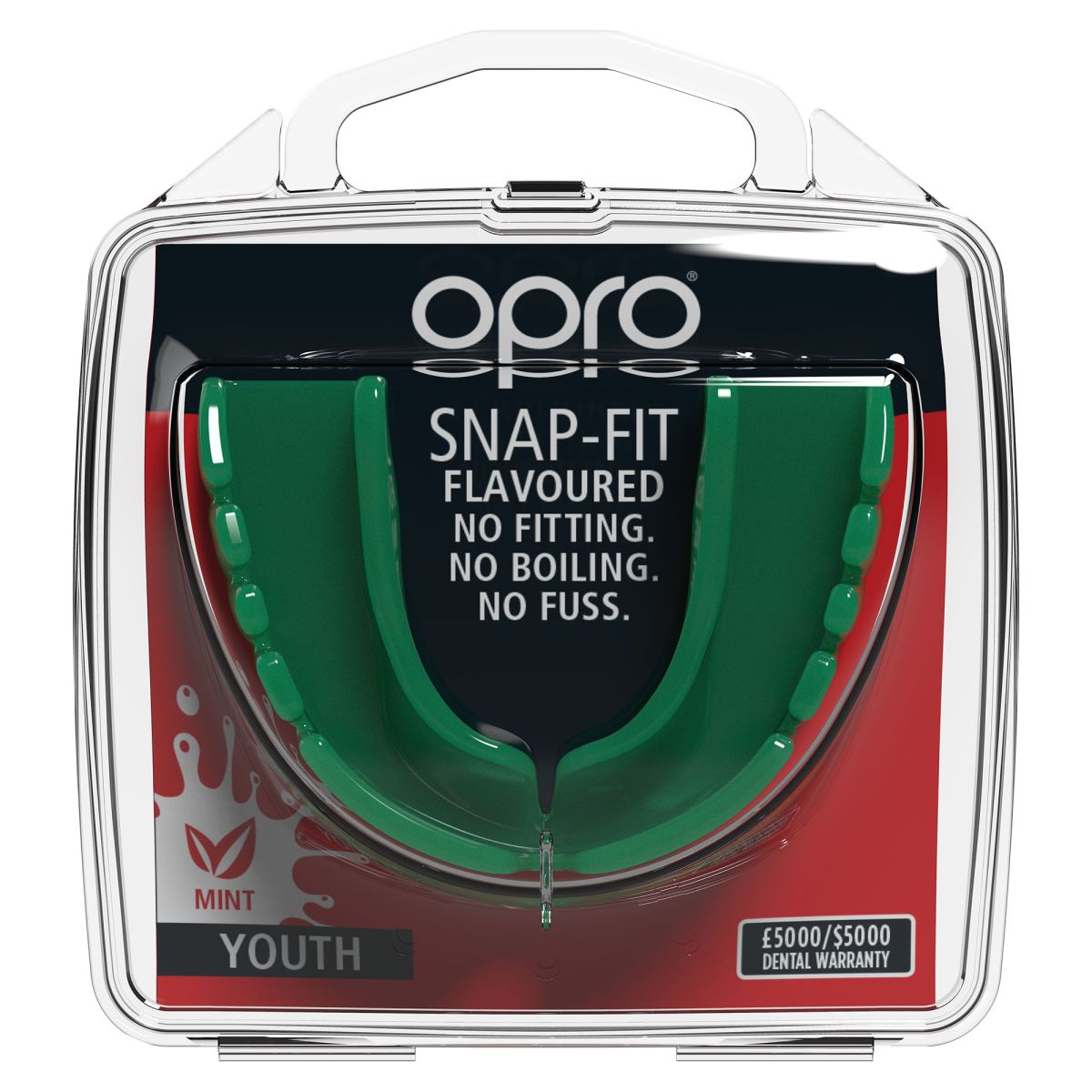 OPRO Snap-Fit Mint Flavoured Mouthguard Junior