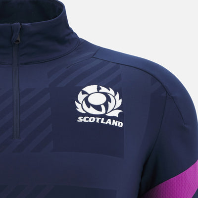 Macron Rugby Schotland 2025/26 1/4 Zip Training Top Kids