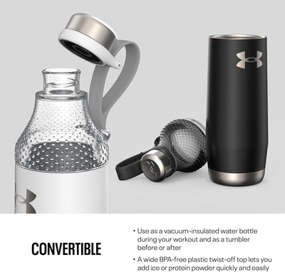 Under Armour Infinity Drinkfles 22 oz Satijn Zwart