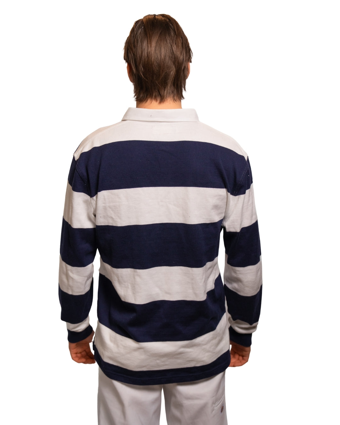 Rugby Culture Polo Navy Blue and White