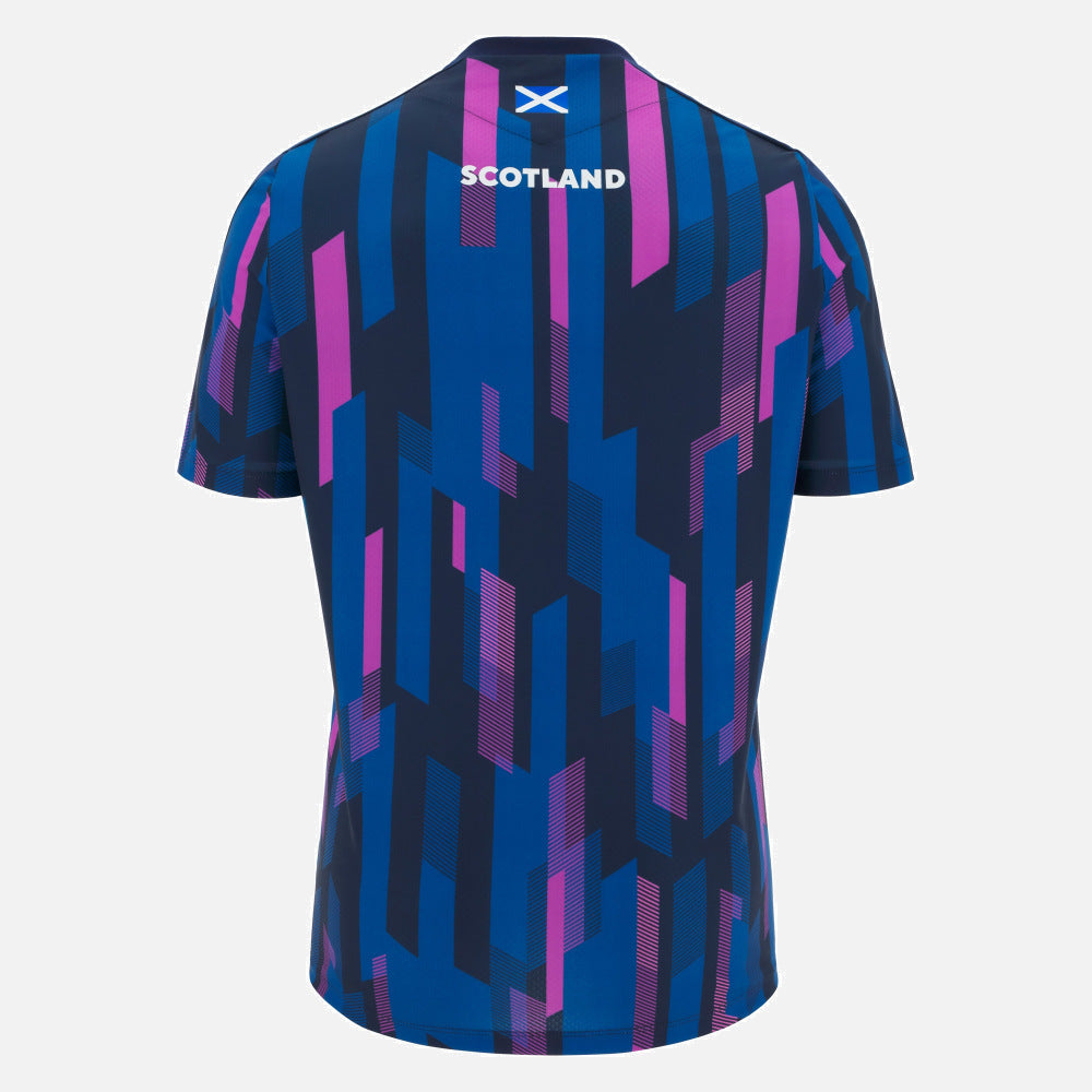 Macron Scottish Rugby 2025/26 Warm-Up Gym T-Shirt Heren