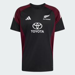 adidas All Blacks Performance T-shirt Zwart Maroon Heren