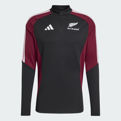 adidas All Blacks Training Top Heren Zwart Maroon