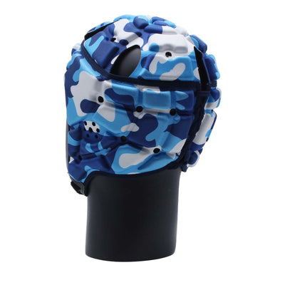 Impact Rugby Camo Blue Scrumcap