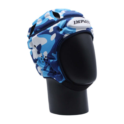 Impact Rugby Camo Blue Scrumcap